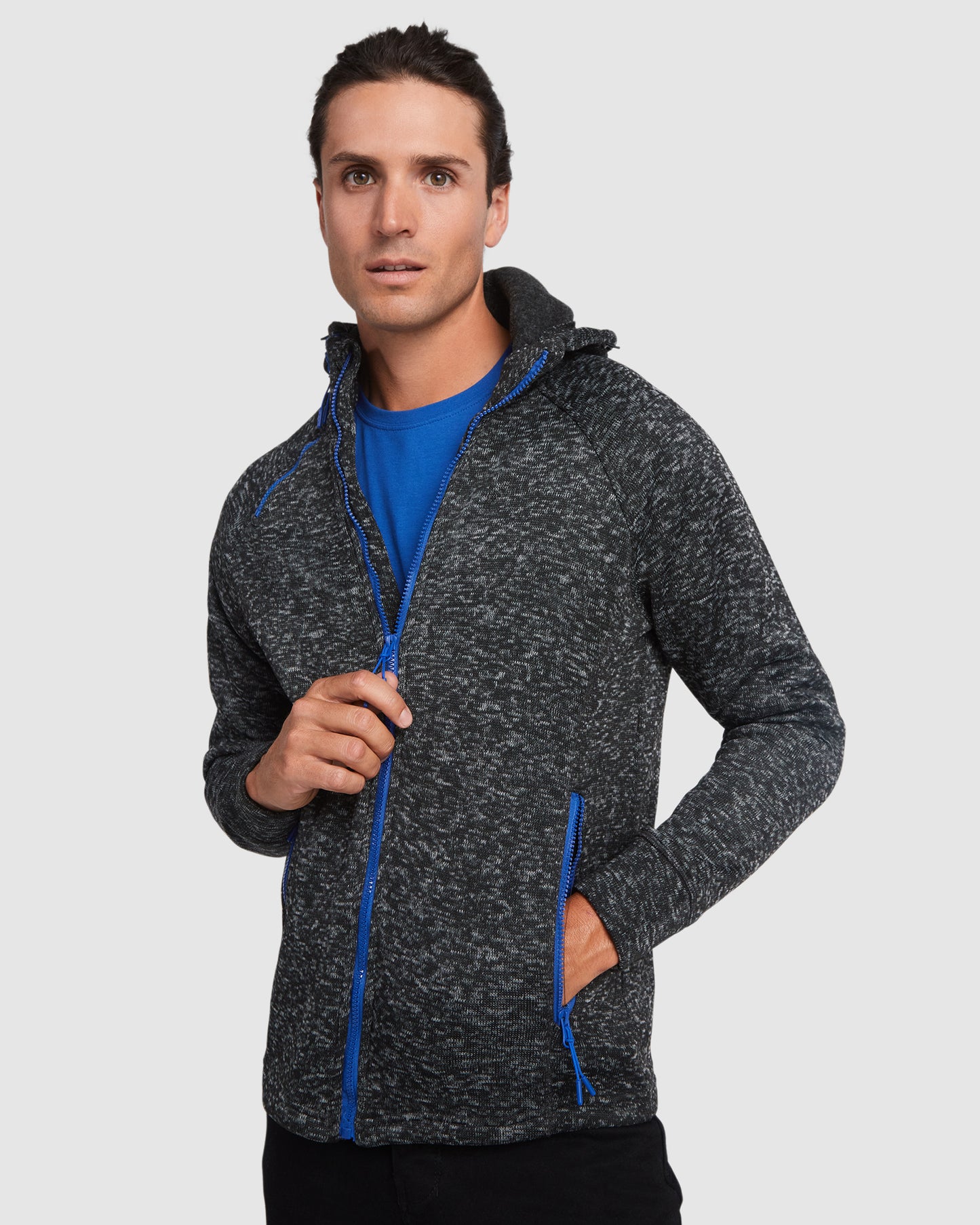 5064 Sudadera de punto felpado con capucha.