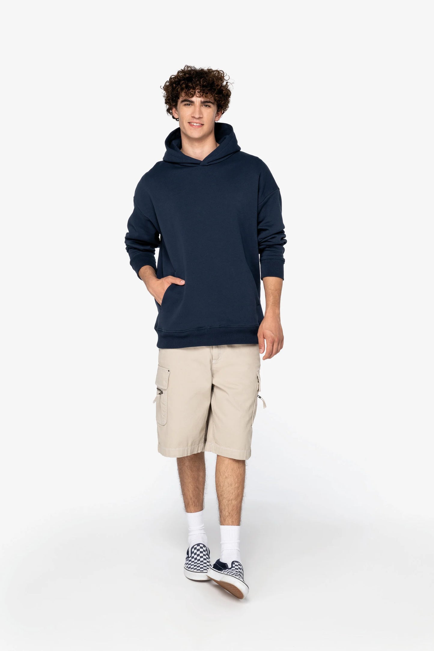 Sudadera ecorresponsable con capucha oversize unisex