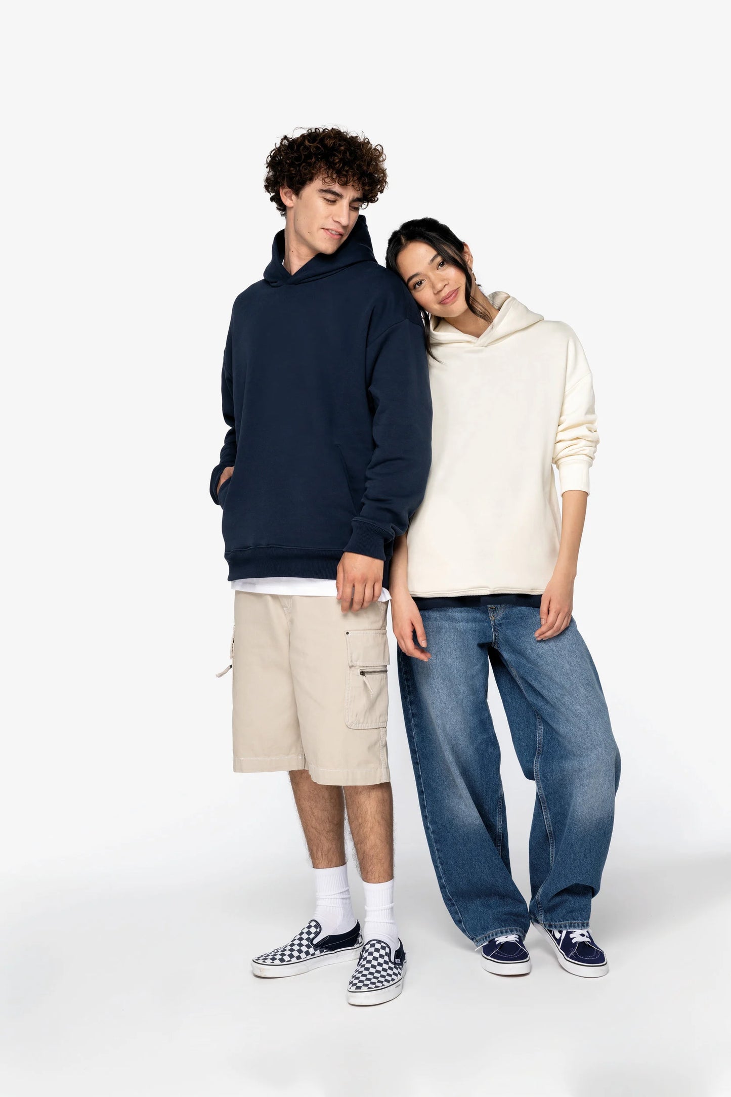 Sudadera ecorresponsable con capucha oversize unisex