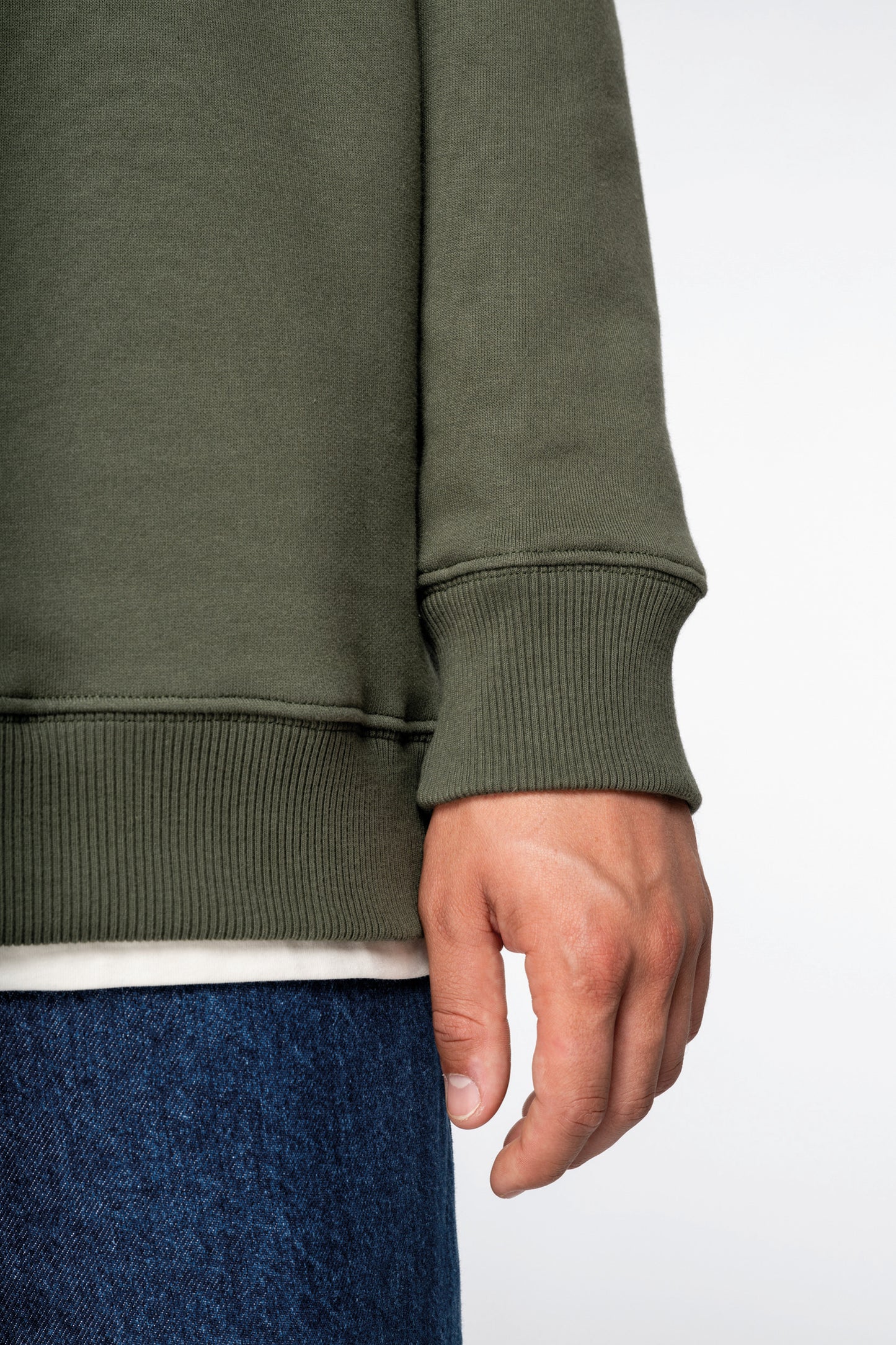 Sudadera ecorresponsable cuello redondo oversize unisex