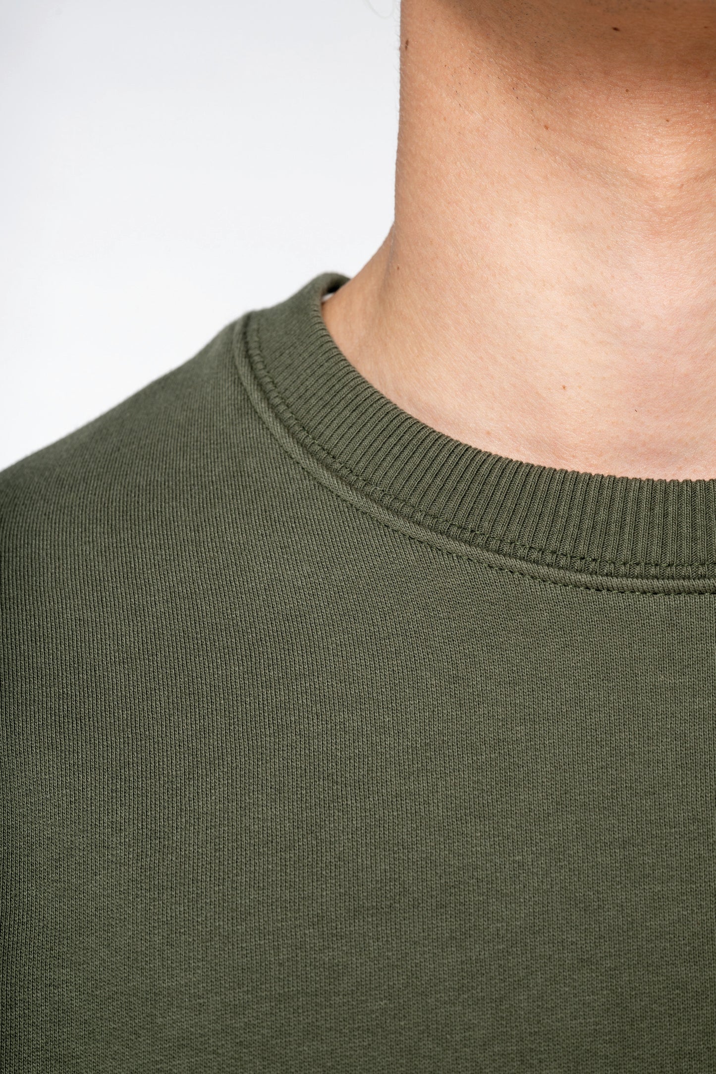 Sudadera ecorresponsable cuello redondo oversize unisex