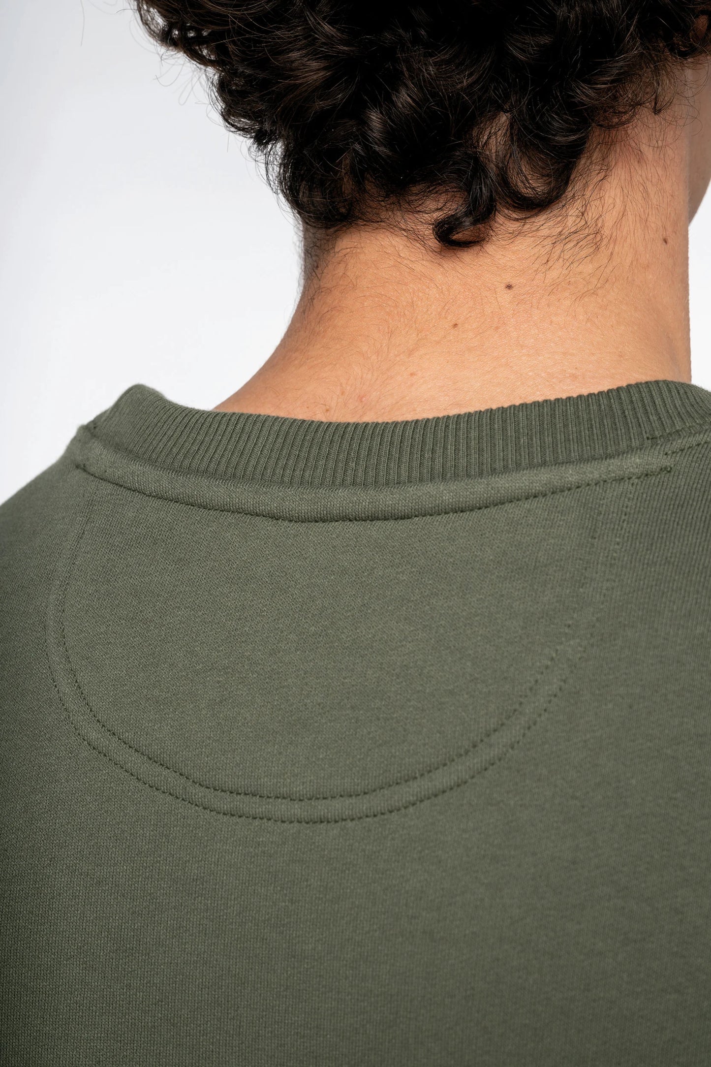 Sudadera ecorresponsable cuello redondo oversize unisex