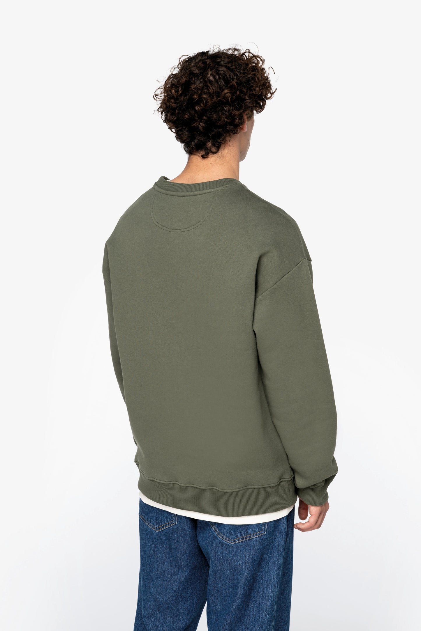Sudadera ecorresponsable cuello redondo oversize unisex