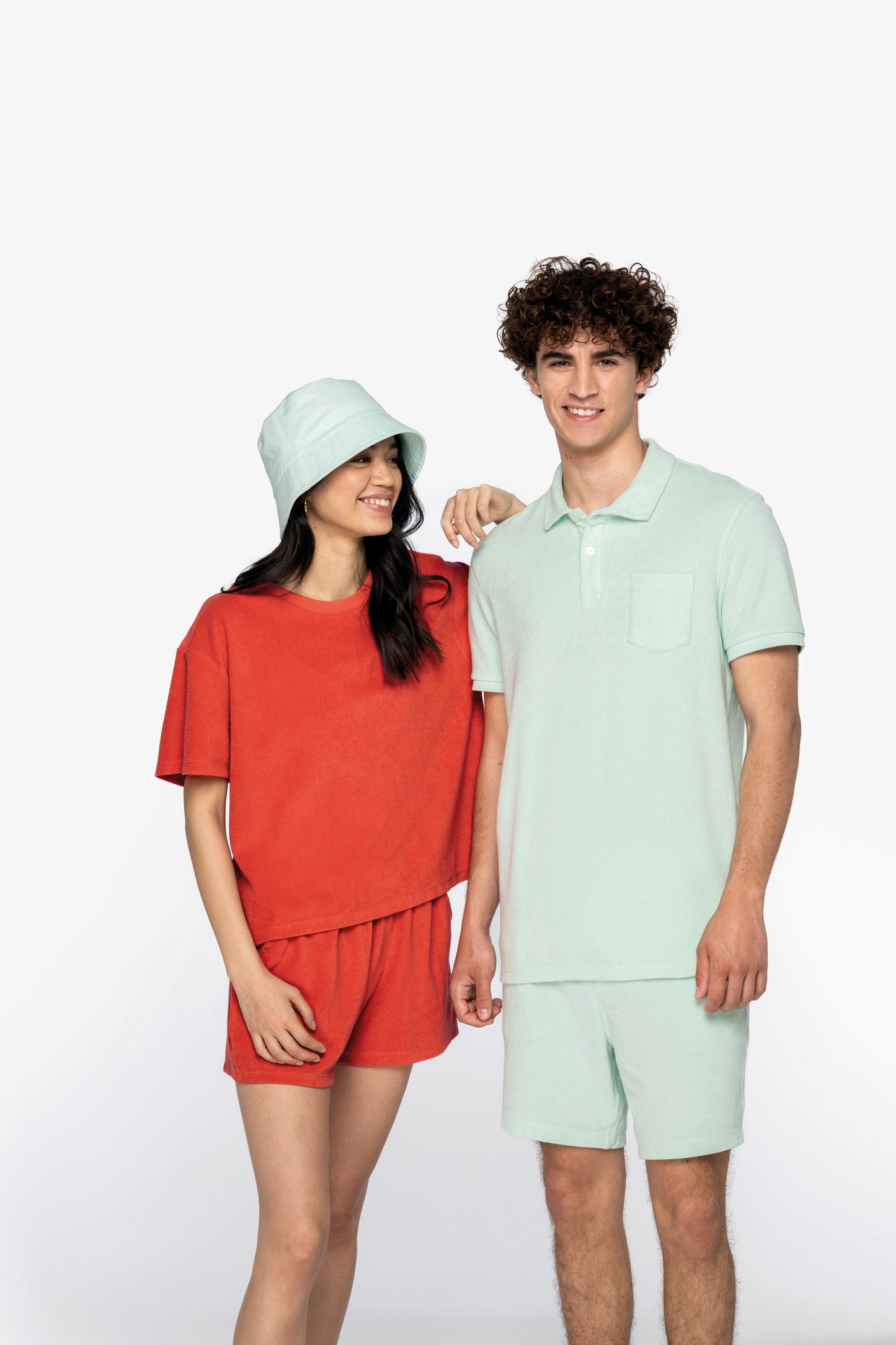 Camiseta ecorresponsable de rizo mujer OVERSIZE