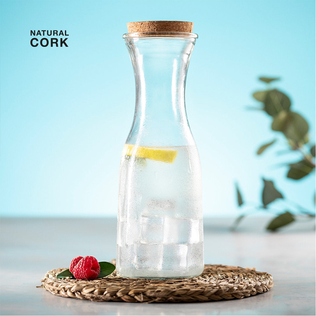 Botella de línea nature de 1l. Fabricada en cristal
