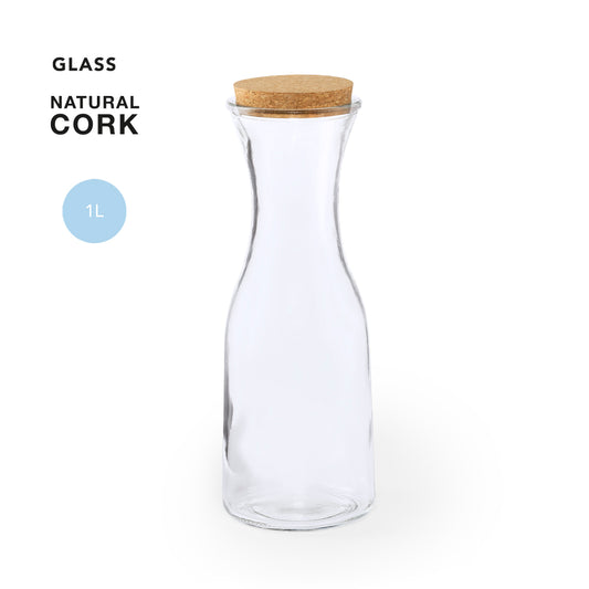 Botella de línea nature de 1l. Fabricada en cristal
