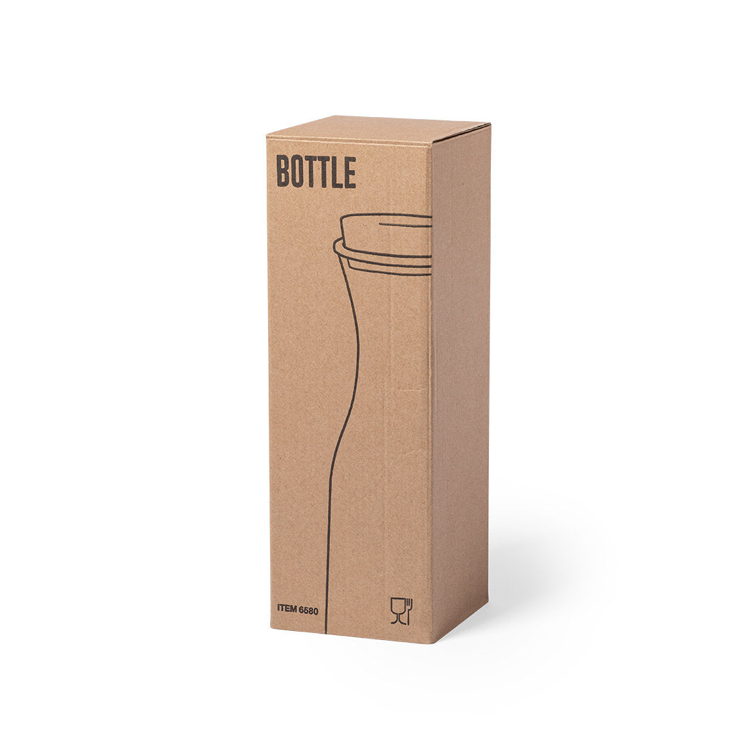 Botella de línea nature de 1l. Fabricada en cristal