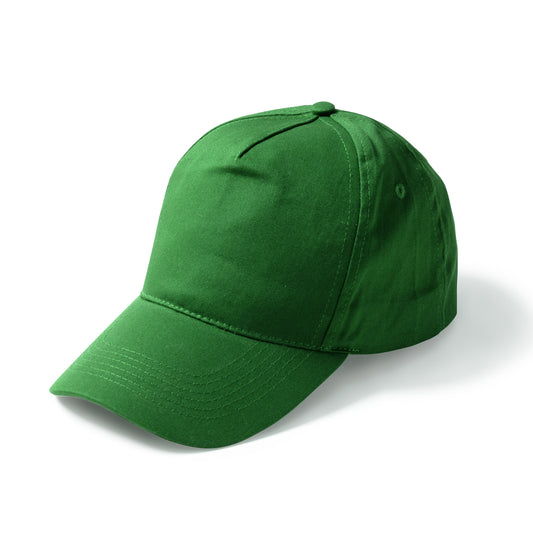 Gorra de 5 paneles 100% algodón reciclado.