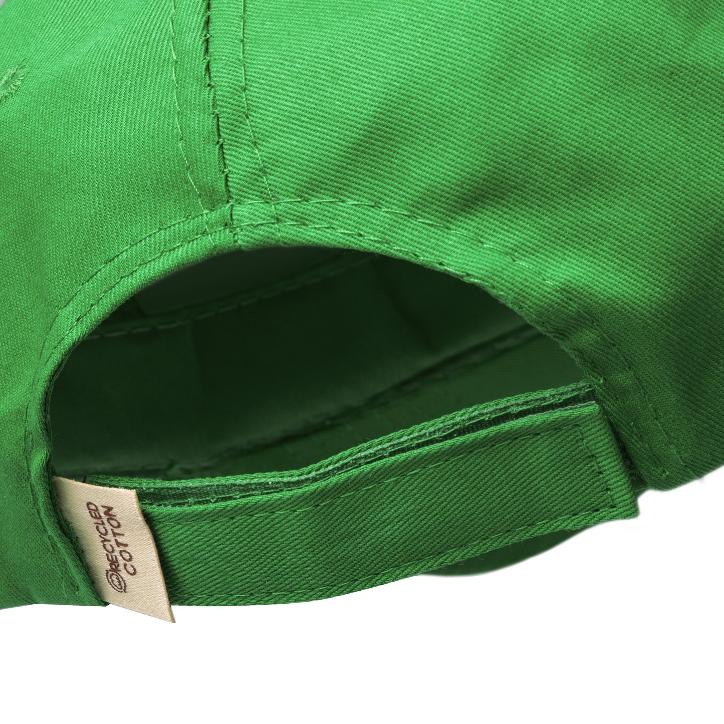 Gorra de 5 paneles 100% algodón reciclado.