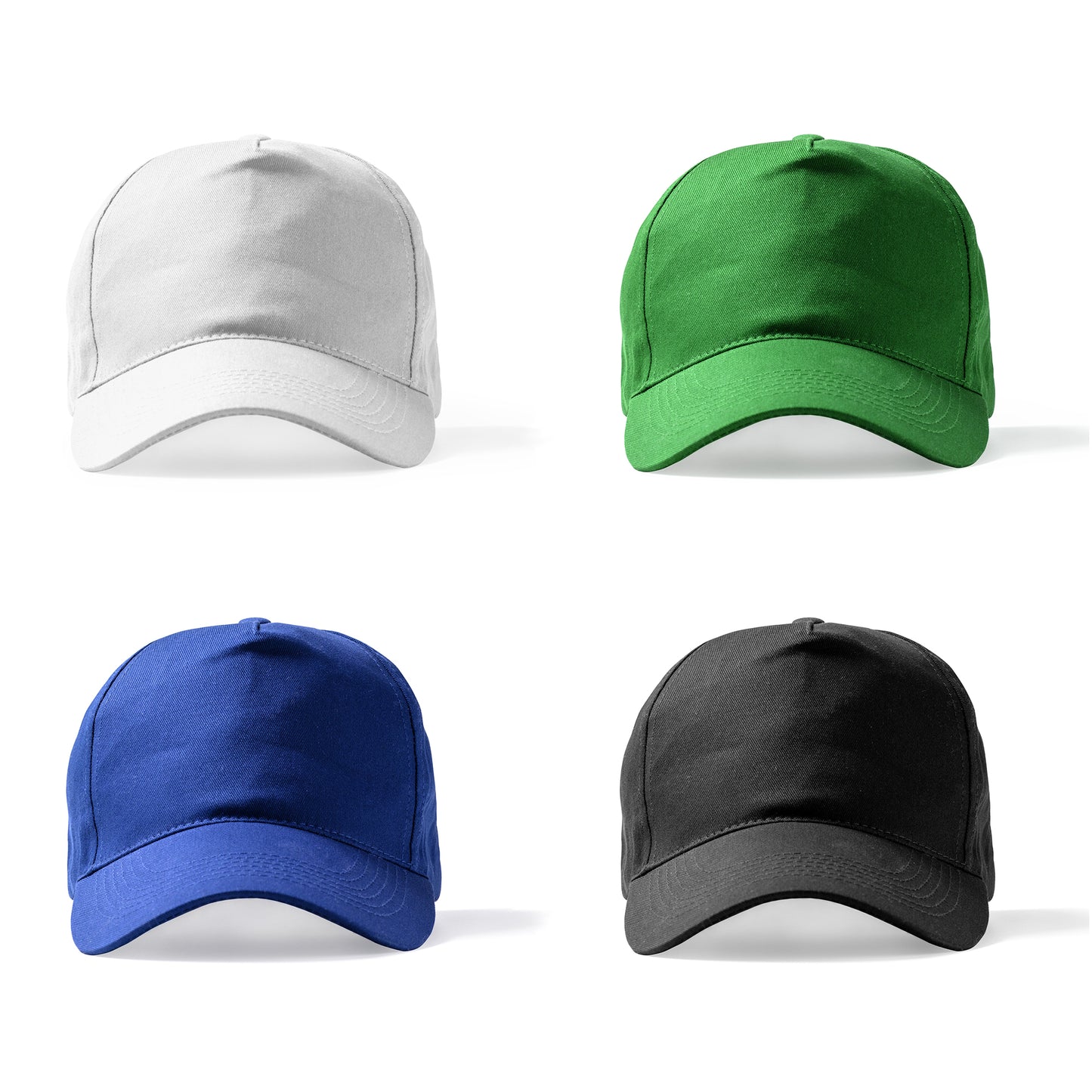 Gorra de 5 paneles 100% algodón reciclado.