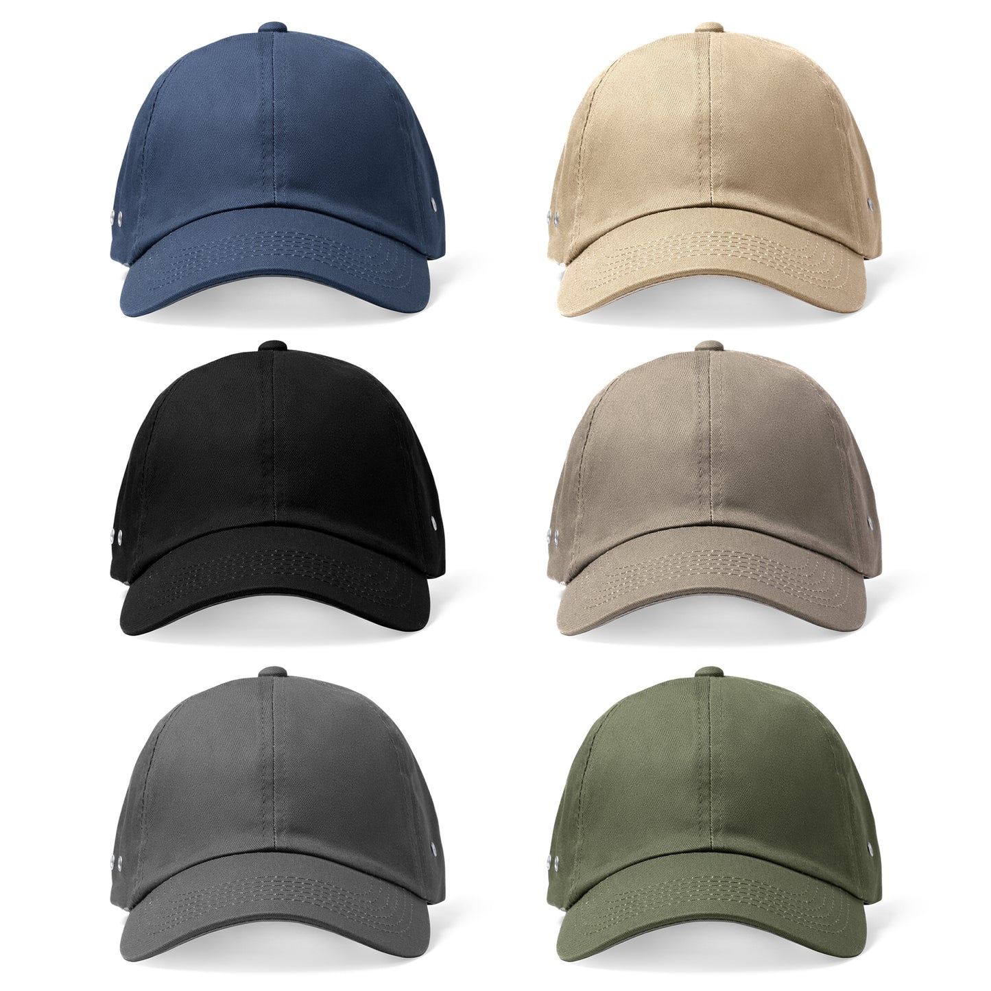 Gorra de estilo casual de 6 paneles.
