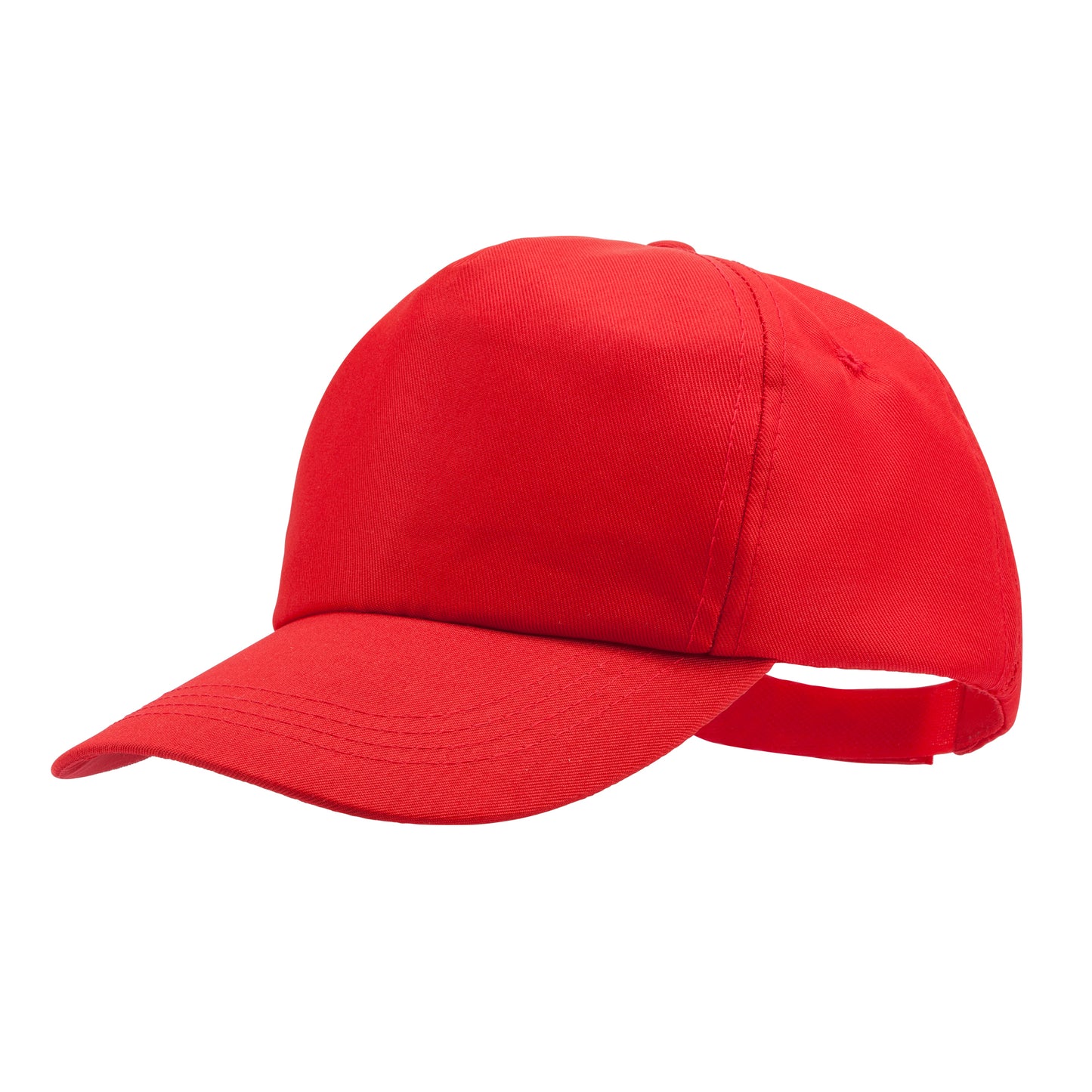 Gorra de RPET con 5 paneles. Cierre de velcro ajustable.