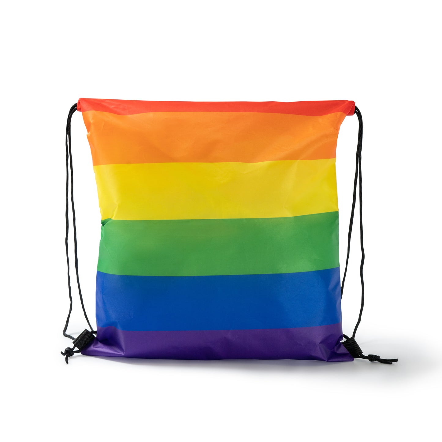 Mochila de cordones con acabado multicolor realizada en poliéster 210D