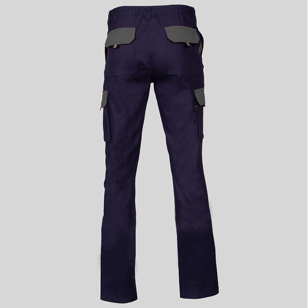 PANTALON UNISEX MULTIBOLSILLOS ELASTICO GAMO COMBINADO