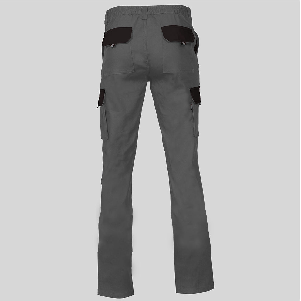 PANTALON UNISEX MULTIBOLSILLOS ELASTICO GAMO COMBINADO