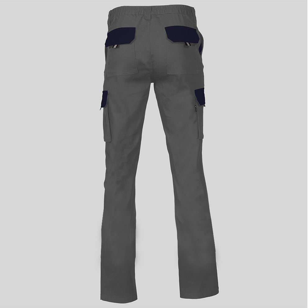PANTALON UNISEX MULTIBOLSILLOS ELASTICO GAMO COMBINADO