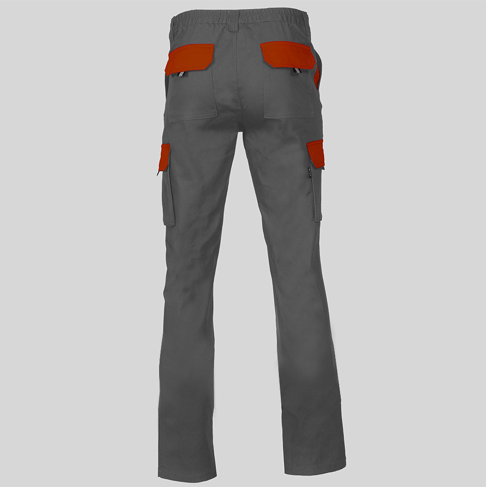 PANTALON UNISEX MULTIBOLSILLOS ELASTICO GAMO COMBINADO