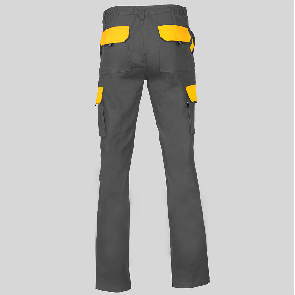 PANTALON UNISEX MULTIBOLSILLOS ELASTICO GAMO COMBINADO