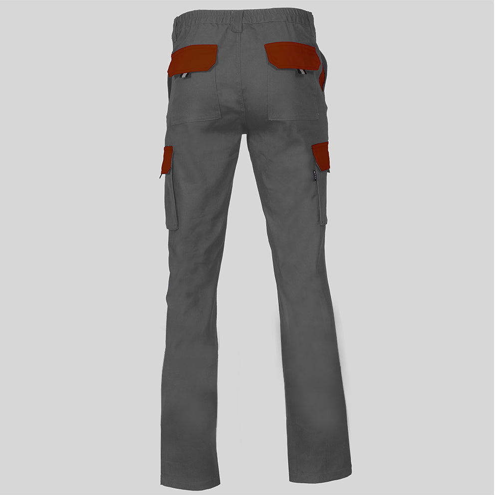 PANTALON UNISEX MULTIBOLSILLOS ELASTICO GAMO COMBINADO
