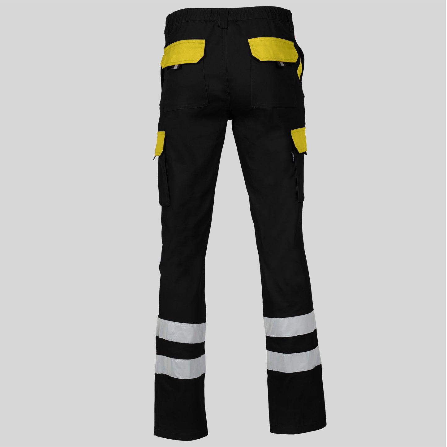 PANTALON UNISEX MULTIBOLSILLOS ELASTICO GAMO COMBI + 2 BANDAS REFLECT.