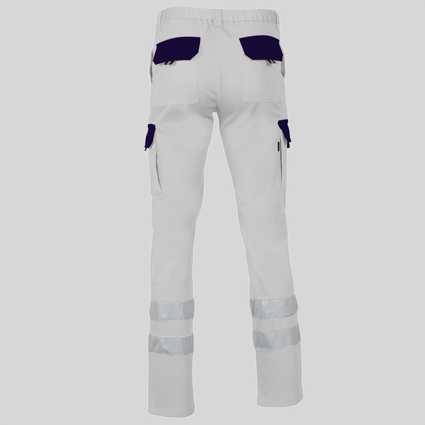 PANTALON UNISEX MULTIBOLSILLOS ELASTICO GAMO COMBI + 2 BANDAS REFLECT.