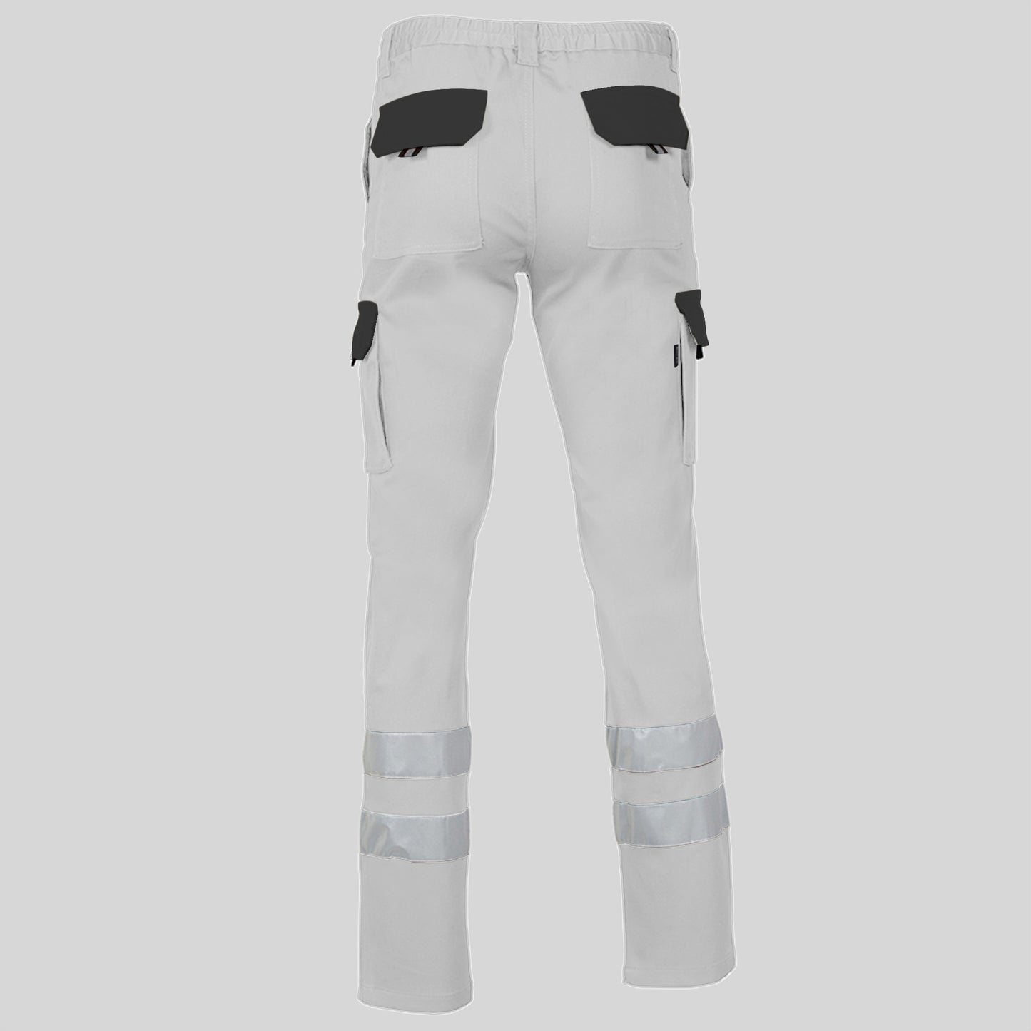PANTALON UNISEX MULTIBOLSILLOS ELASTICO GAMO COMBI + 2 BANDAS REFLECT.