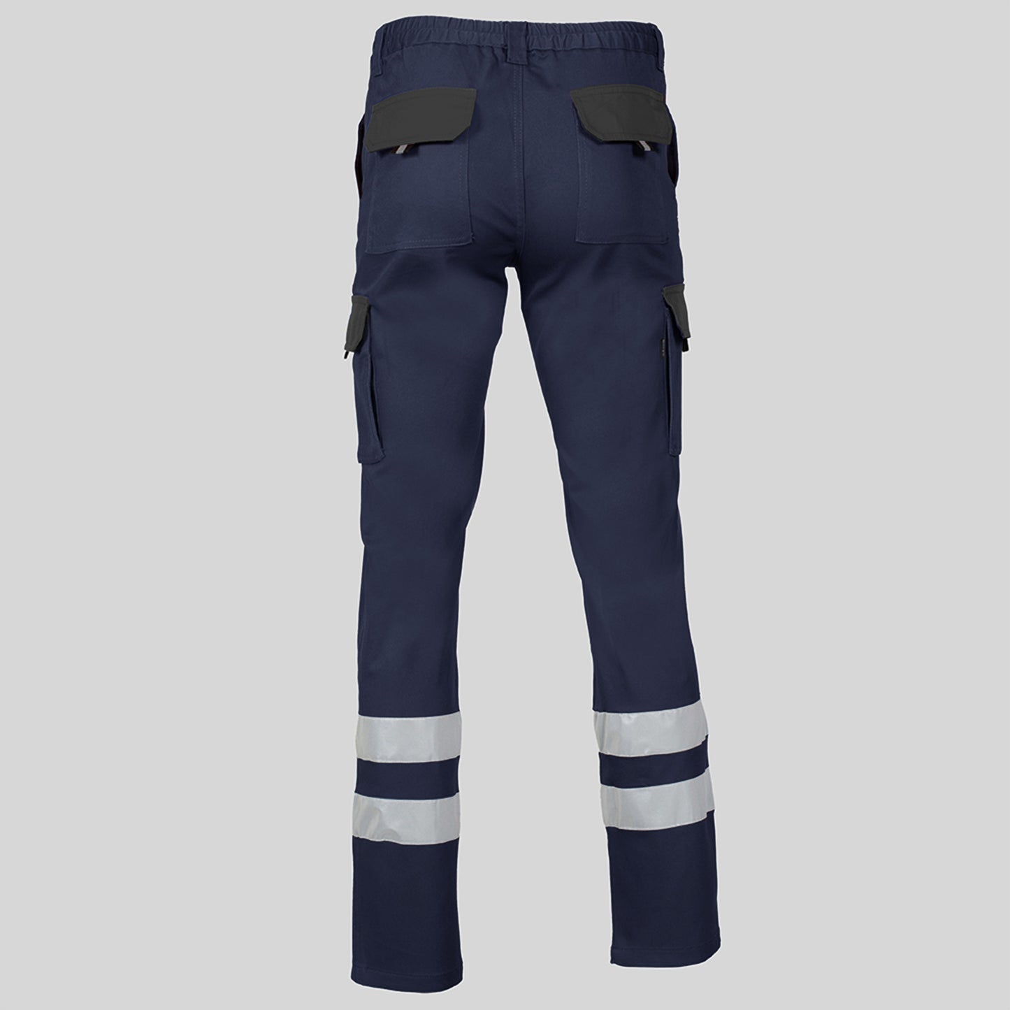 PANTALON UNISEX MULTIBOLSILLOS ELASTICO GAMO COMBI + 2 BANDAS REFLECT.