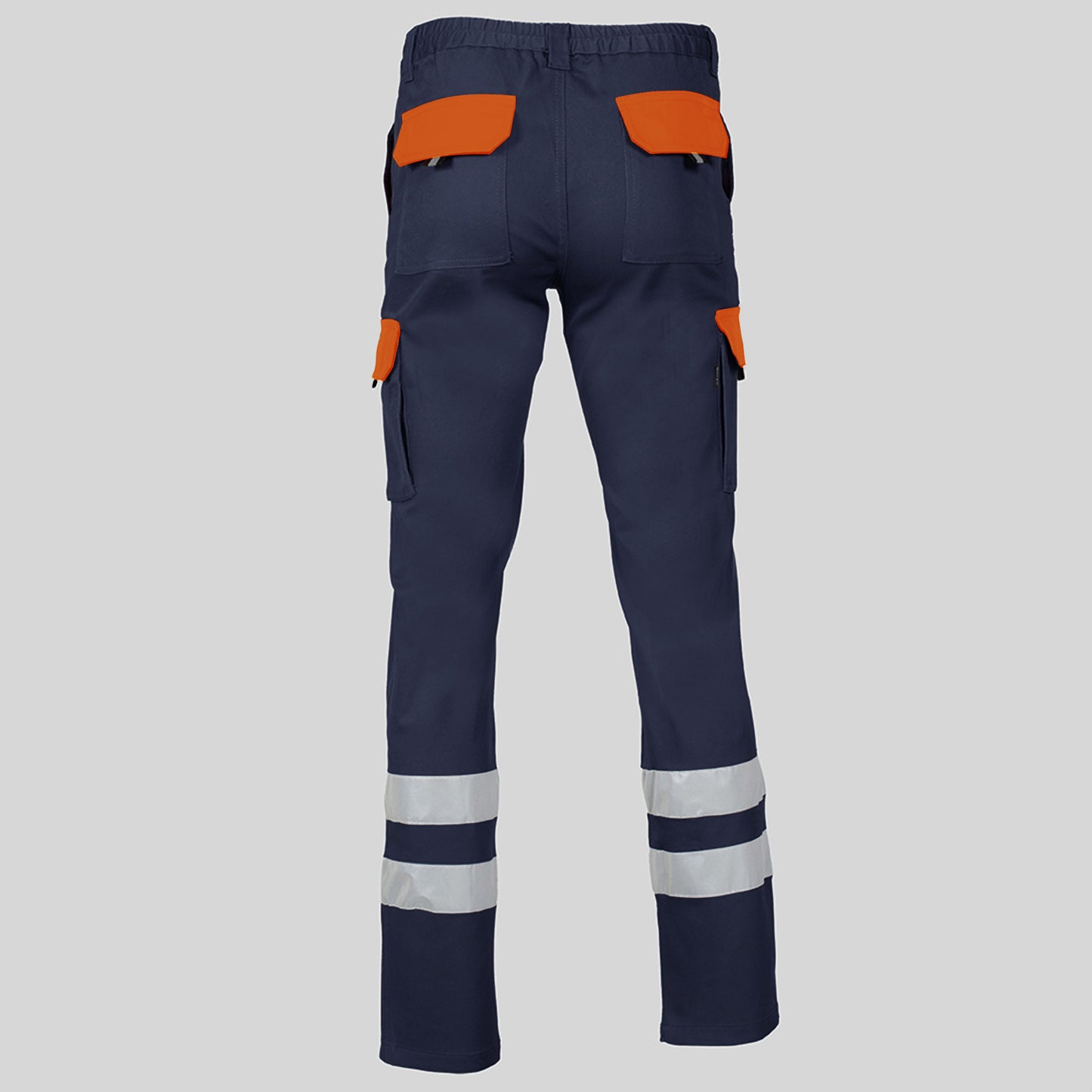 PANTALON UNISEX MULTIBOLSILLOS ELASTICO GAMO COMBI + 2 BANDAS REFLECT.