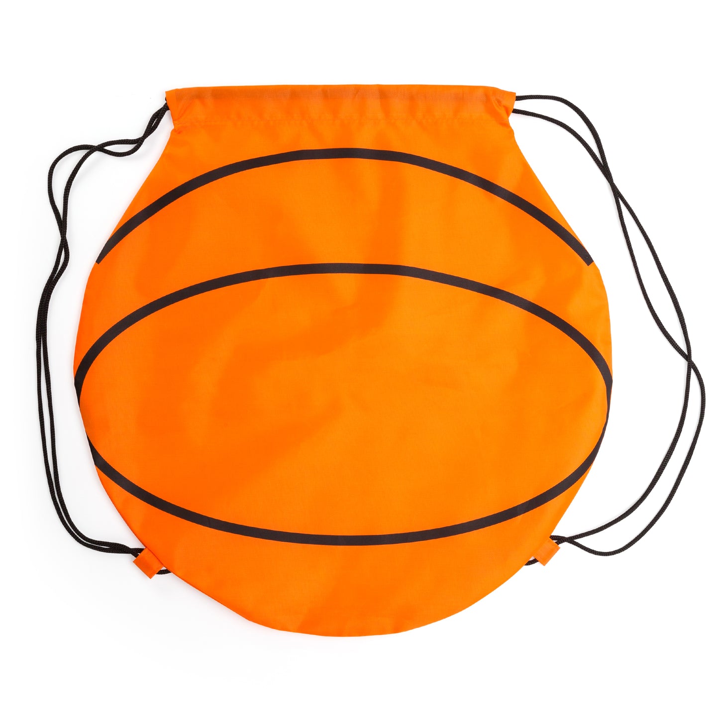 Mochila de cordones en poliéster 190T, con diseños deportivos.