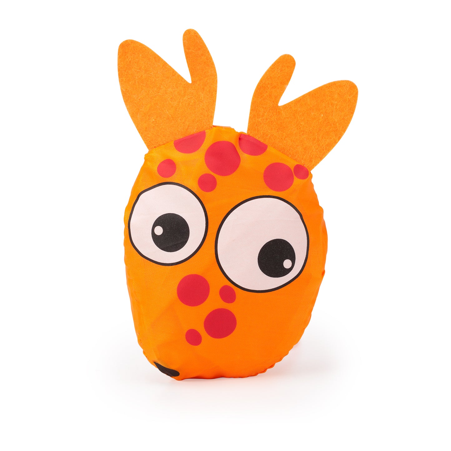 Mochila plegable infantil realizada en suave poliéster 190T. Bolsillo para plegado con diseños de animales.