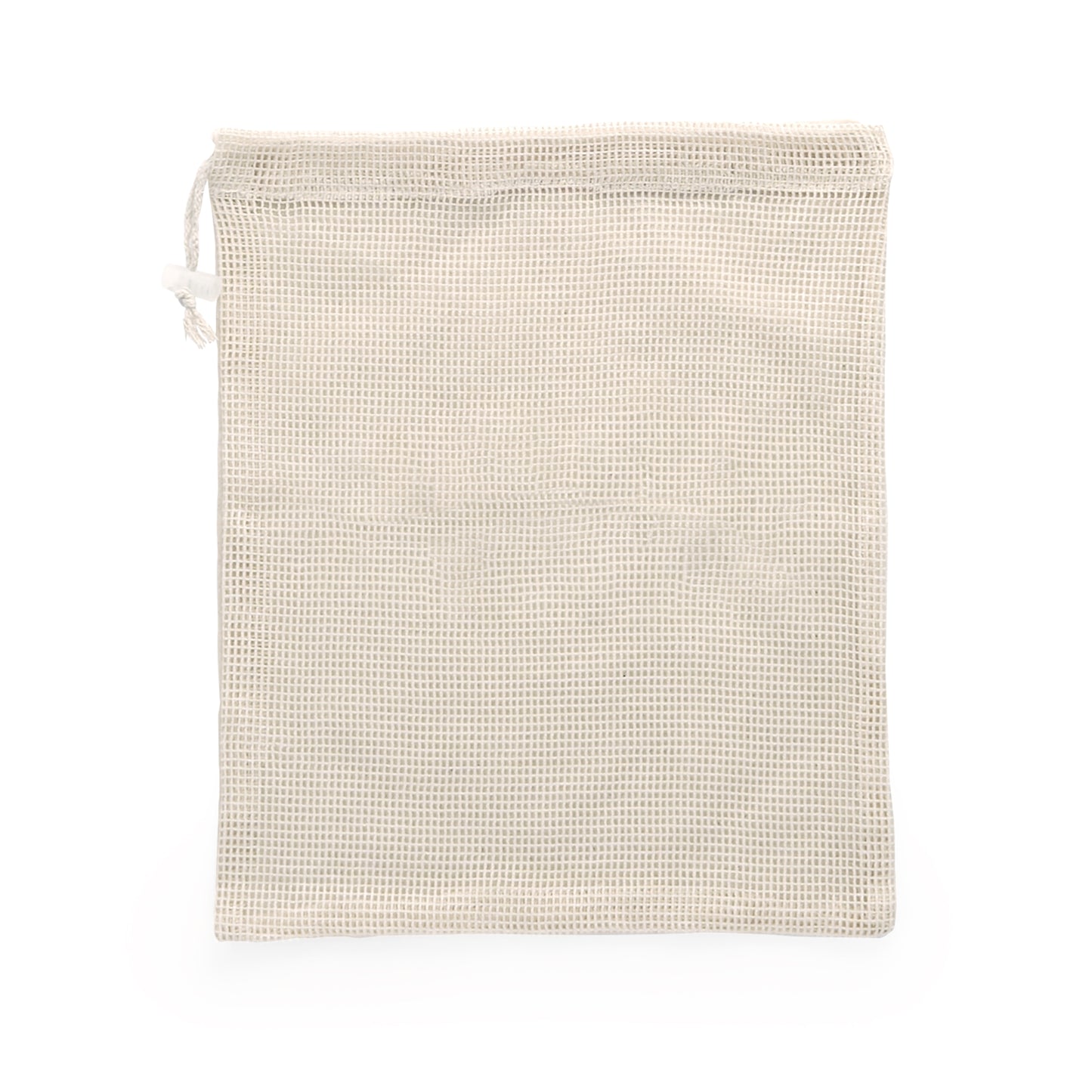 Bolsa multiuso algodón 120 g/m² con cordones de auto-cierre.