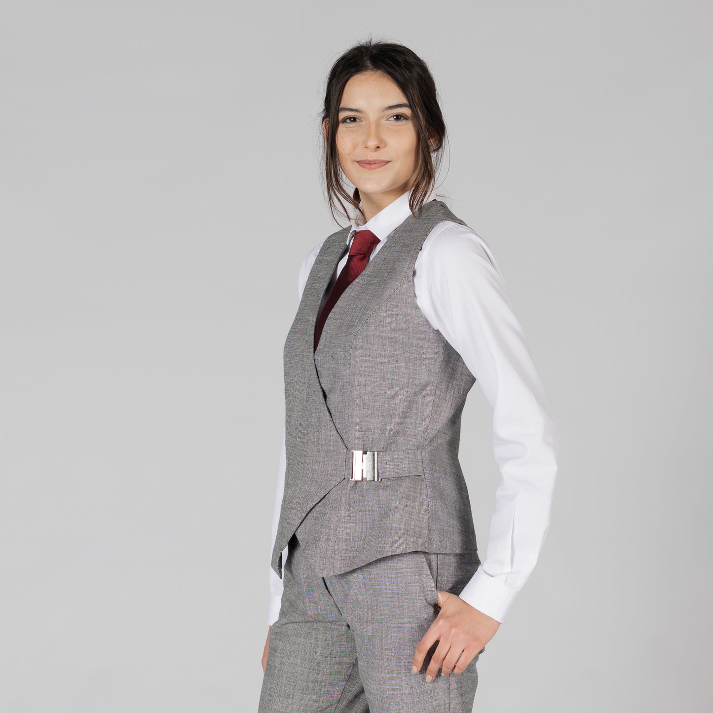 CHALECO MUJER HEBILLA CHEVIOT