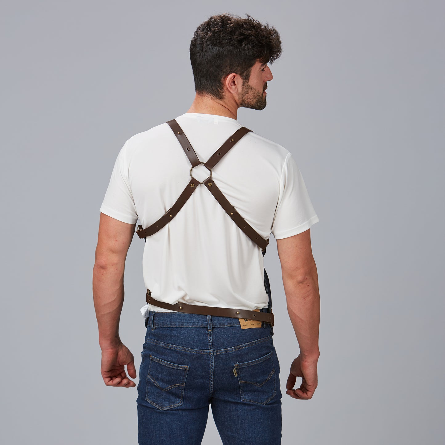 CHALECO UNISEX VAQUERO Y PIEL KURUME