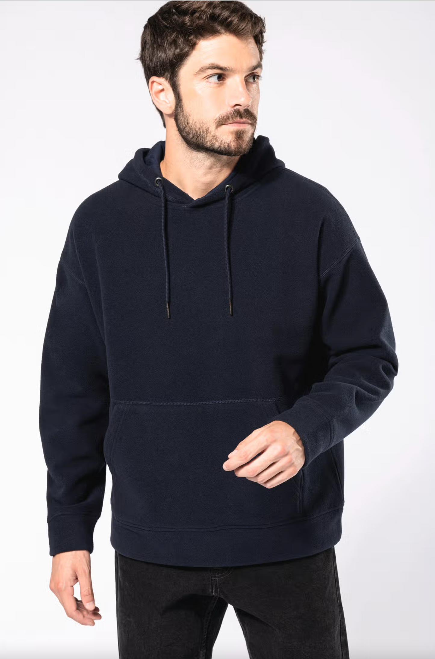 Sudadera oversize con capucha - micropolar reciclado - Unisex.