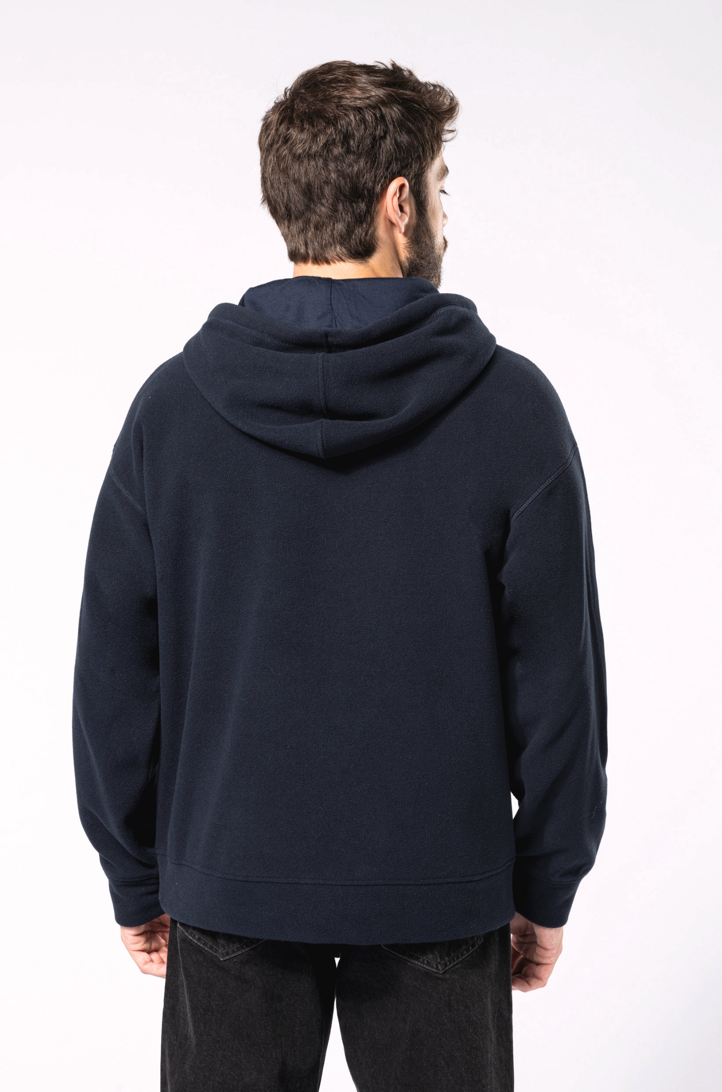 Sudadera oversize con capucha - micropolar reciclado - Unisex.