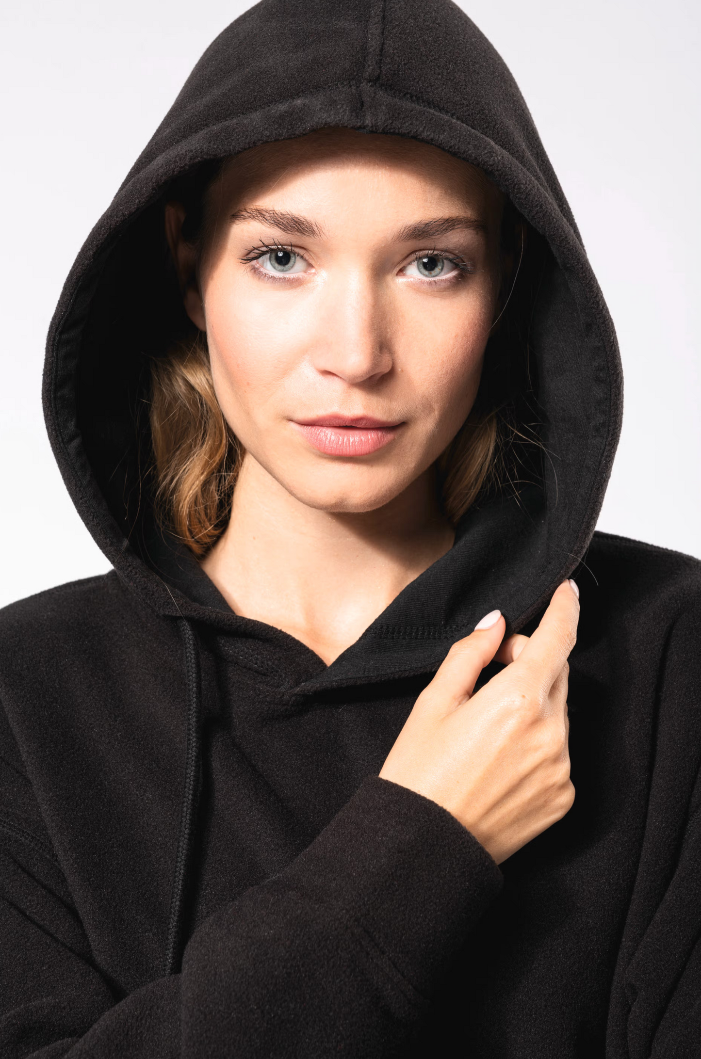 Sudadera oversize con capucha - micropolar reciclado - Unisex.