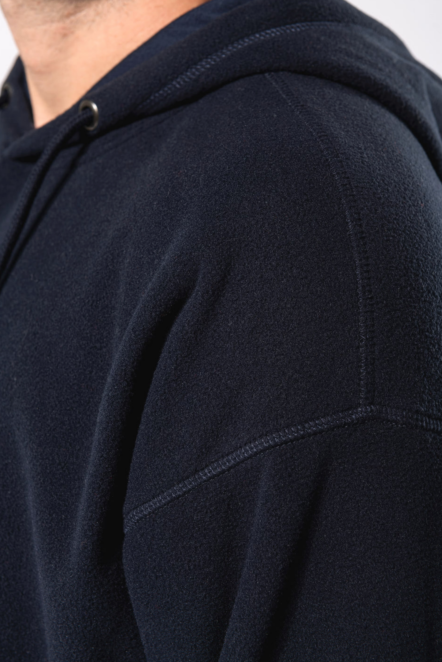 Sudadera oversize con capucha - micropolar reciclado - Unisex.