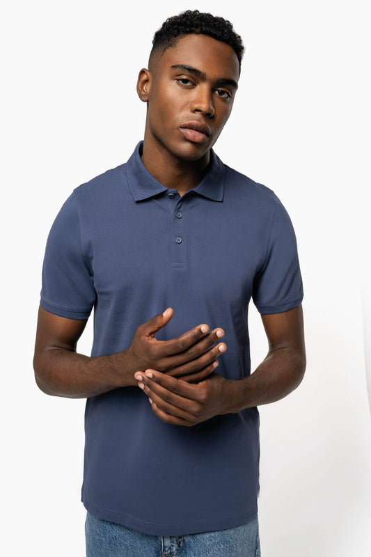 Polo de punto piqué manga corta hombre Kariban K239