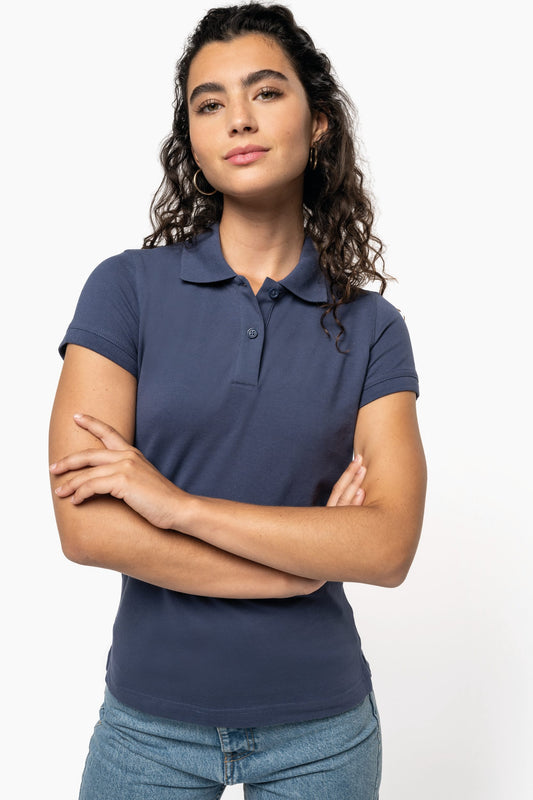 Polo de punto piqué manga corta mujer Kariban K240