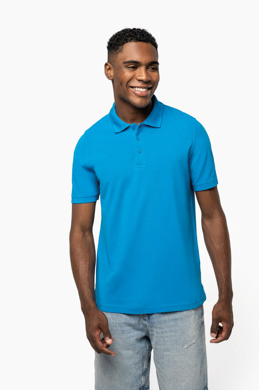 Polo de punto piqué manga corta hombre Kariban K241