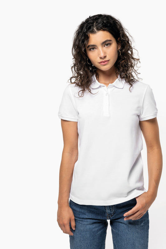 Polo de punto piqué manga corta mujer Kariban K291