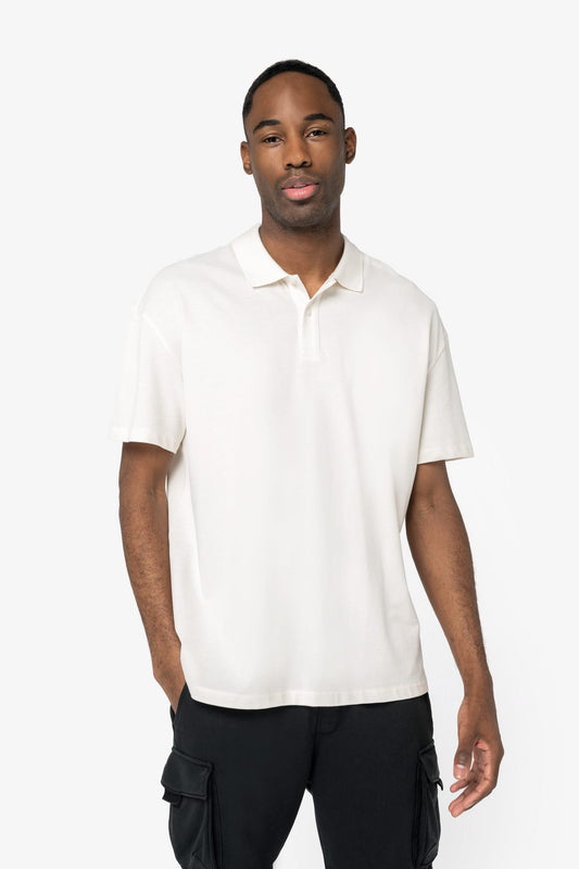 Polo ecorresponsable de punto piqué con hombros caídos hombre Native Spirit NS204