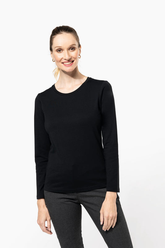 Camiseta Supima® cuello redondo manga larga mujer Kariban Premium PK303