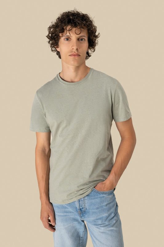 Camiseta ecorresponsable algodón orgánico y lino unisex Spasso SP325