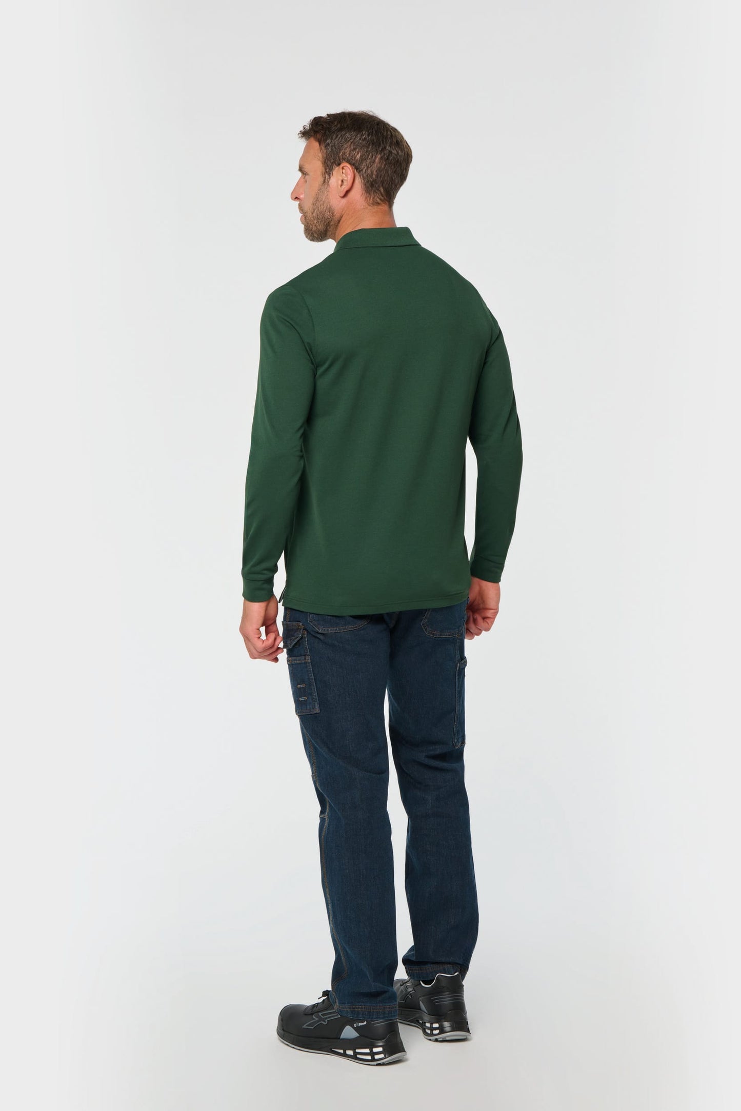Polo Antibacteriano manga larga hombre WK. Designed To Work WK276