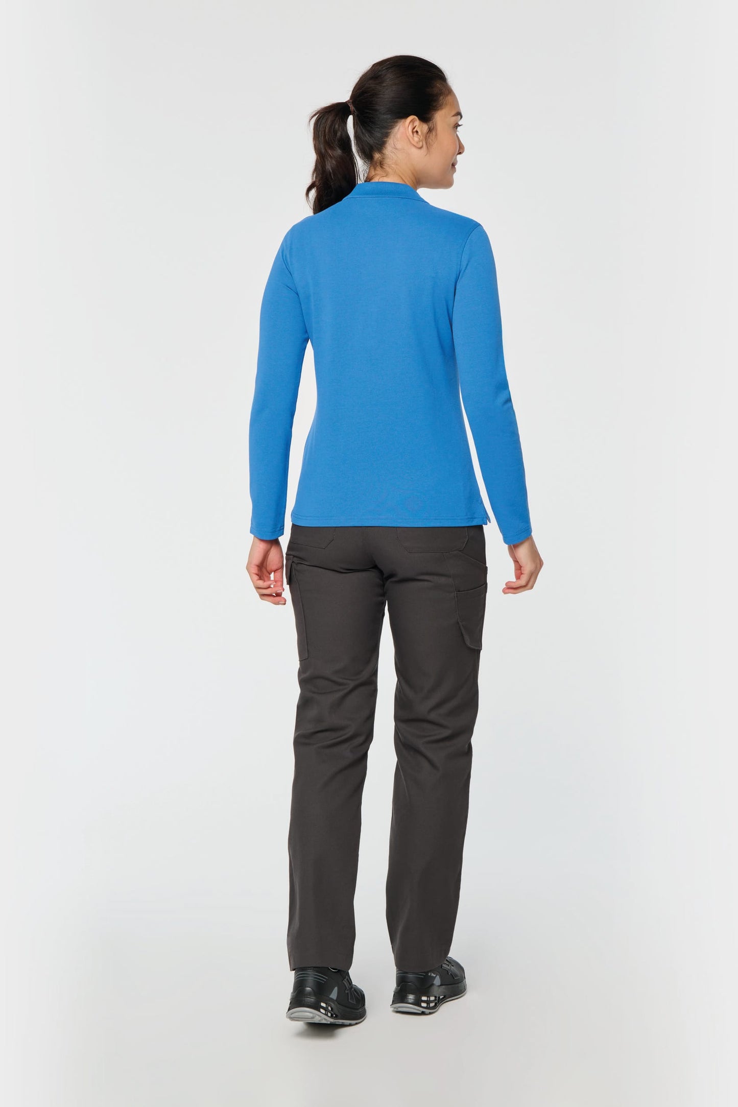 Polo Antibacteriano manga larga mujer WK. Designed To Work WK277