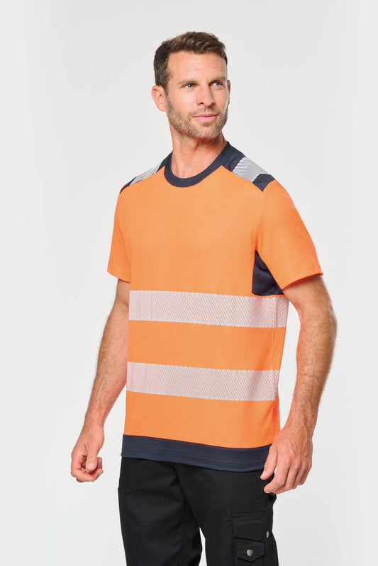 Camiseta de seguridad reciclada manga corta unisex WK. Designed To Work WK360