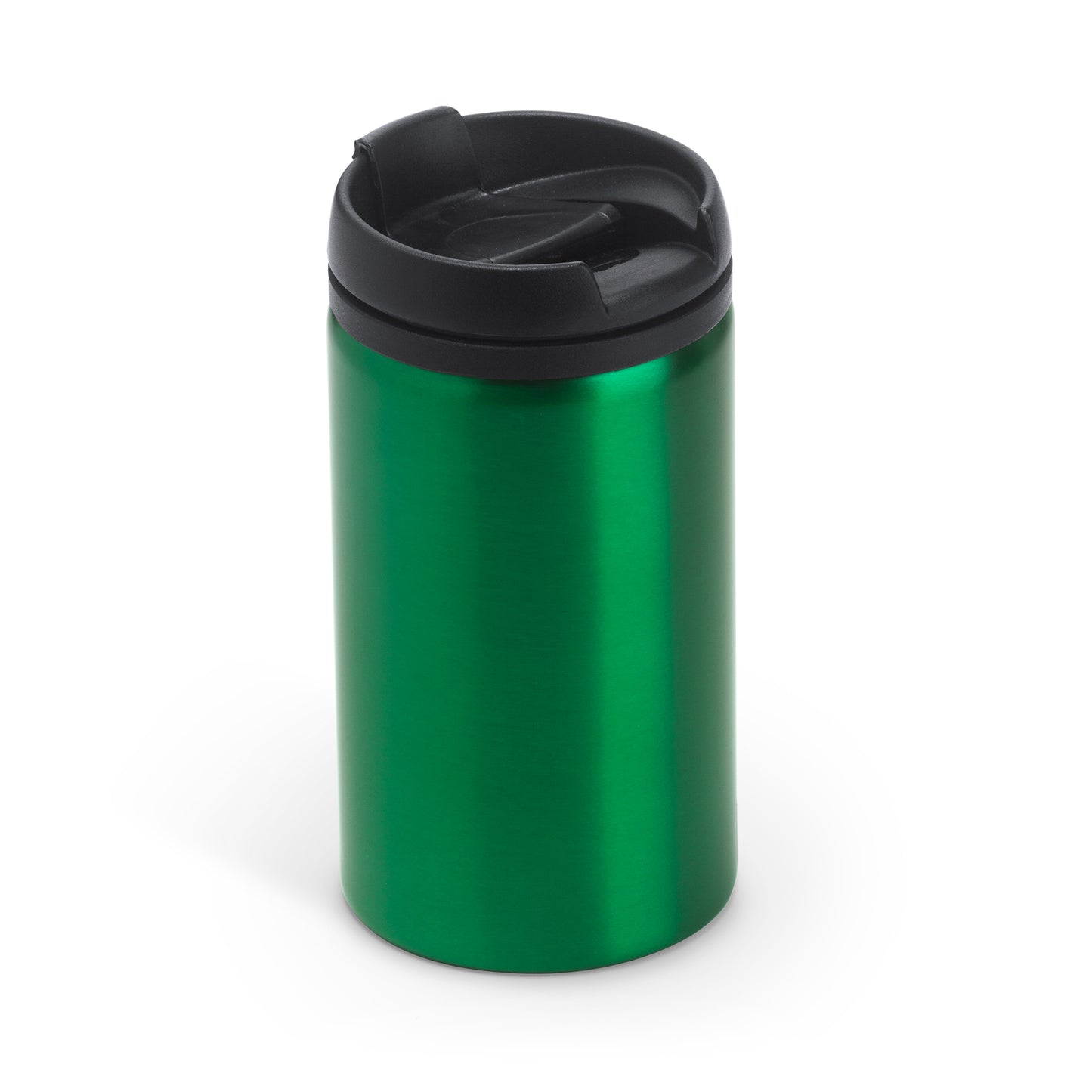 Vaso de acero inoxidable de 290 ml con tapa PP.
