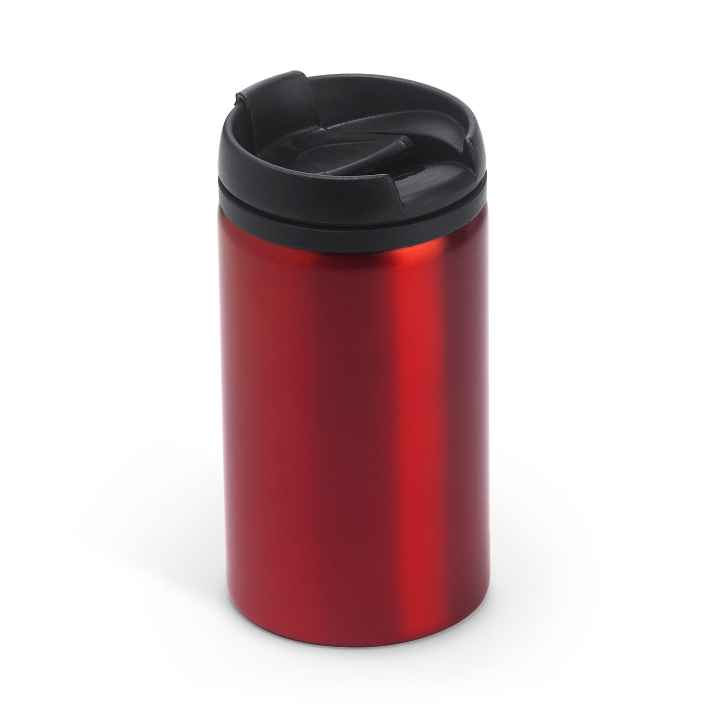 Vaso de acero inoxidable de 290 ml con tapa PP.