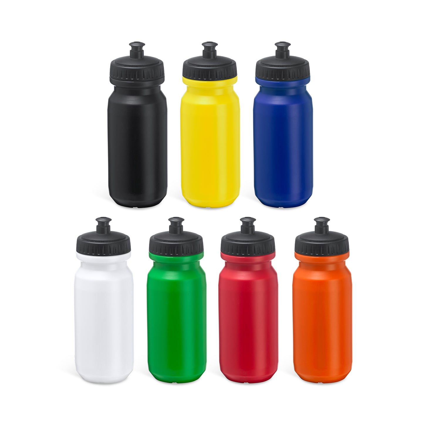 Bidón deportivo de PE con amplia superficie de marcaje. Bidón perfecto para hidratarte al realizar tu deporte favorito. Capacidad de 620 ml.